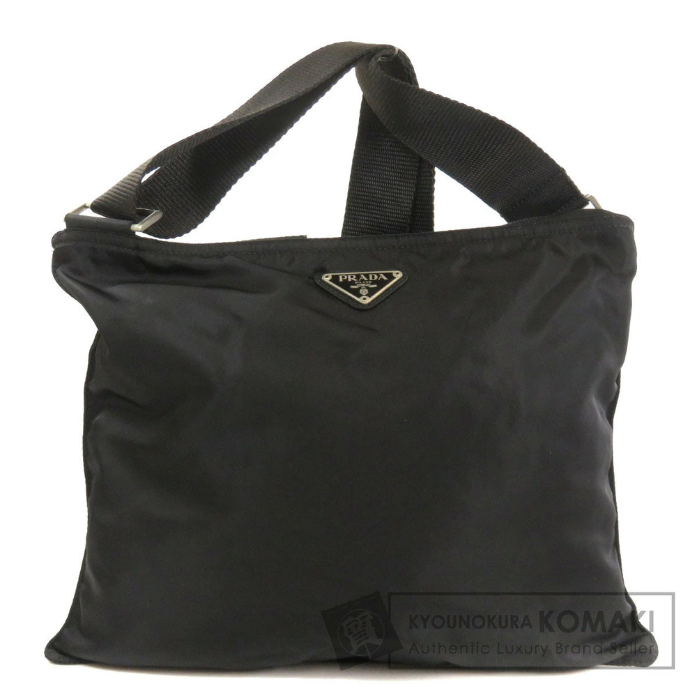 Prada bag Shoulder Black plate Crossbody logo - Picture 2 of 11